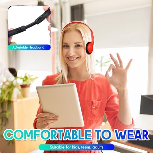Ultimate Classroom Audio Solution: Frienda 48-Pack Over-Ear Headphones for Students and Adults – Wired Stereo Headset with Universal 3.5 mm Jack – Perfect for Schools, Libraries, and Travel – Noise-Isolating Design for Maximum Concentration and Comfort – Lightweight, Durable, Ideal for Long Listening Sessions