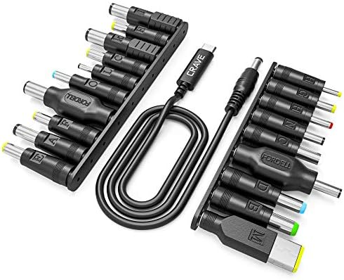 Ultimate 19-Piece Laptop Adapter Kit for Crave Power Pack – Universal USB-C to DC Charging Solution with 19 Adapters for Acer, Asus, Lenovo, Dell, HP, Fujitsu, Toshiba, Samsung, Ben Q, Sony, IBM – Superior Compatibility & Rapid Charging Performance Ultimate 19-Piece Laptop Adapter Kit for Crave Power Pack – Universal USB-C to DC Charging Solution with 19 Adapters for Acer, Asus, Lenovo, Dell, HP, Fujitsu, Toshiba, Samsung, Ben Q, Sony, IBM – Superior Compatibility & Rapid Charging Performance