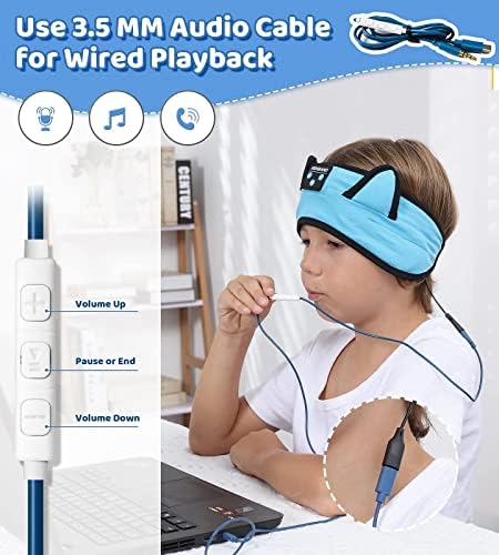 Ultimate Kids Bluetooth Headphones for Safe and Stylish Listening – Versatile Wired Playback Option with Volume Limiting Technology – Durable and Lightweight Design for Travel, School, and Home Use – Adjustable Headband for Customized Comfort – Compatible with Kindle, Tablets, and Cell Phones – Perfect for Boys and Girls