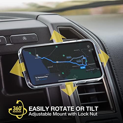 Transform Your Driving Experience with the Scosche MP2 FM-XCES0 Magic Mount Pro2 – Universal Flush Magnetic Car Mount Compatible with Mag Safe, i Phones, Galaxy, Pixel & All Smartphones – Effortless Hands-Free Access and Enhanced Stability for Safe Navigation