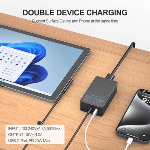 High-Performance 65 W USB-C Laptop Charger for Dell XPS, Latitude, and Inspiron Series – Rapid Charging Power Supply for Enhanced Compatibility and Safety Features