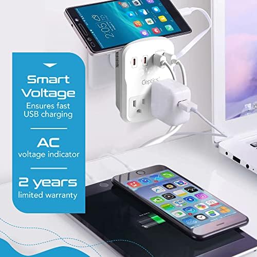 Ultimate Compact Travel Power Adapter for UK & Ireland – Dual USB & USB-C Fast Charger with 3.1 A Output – Type G Plug Converter for Seamless Global Connectivity in Hong Kong, England, Dubai, and Saudi Arabia – Safe, Efficient Design for Smart Travelers