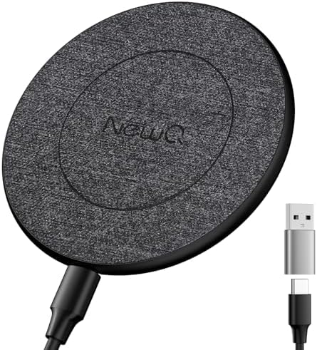 Enhanced Dual Pack Q Wireless Charger: 15 W Fast Charging Pad for i Phone & Samsung Galaxy – Qi-Certified Convenience for Home & Office, Compatible with Air Pods & Galaxy Buds, Sleek Design for Effortless Charging Solutions