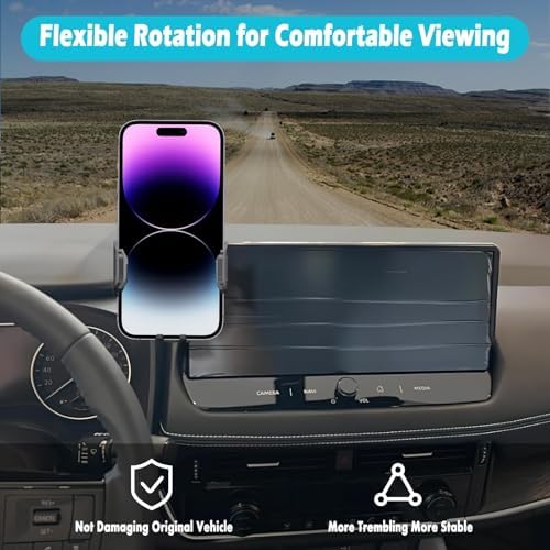 Car Phone Holder Fits for Nissan Armada 2021-2024,Fits for Infiniti QX80 2022-2024,Thick Cases Friendly,Cell Phone Mount for 4-7 in Phones – Enhanced Compatibility and Speed