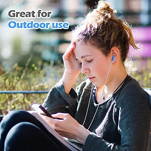 Bulk Pack CN-Outlet Orange Earbuds – Individually Bagged Headphones for i Phone, Android & MP3 Players – Perfect for Schools, Libraries & Hospitals – High-Fidelity Sound, Lightweight & Durable Design – 50 Count Audio Solution for Classroom & Professional Use