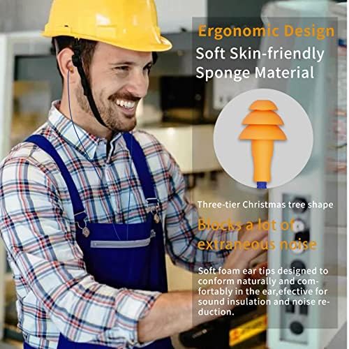 Cuzabe Professional Noise-Canceling Earbuds – Ergonomically Designed Waterproof In-Ear Headphones for Construction & Outdoor Use, Ultimate Comfort with Enhanced Device Compatibility for Clear Sound Quality and Durability