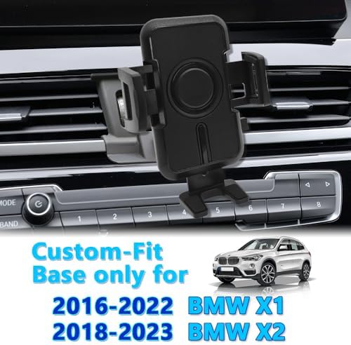 WAAPAK Premium Car Phone Holder Mount for 2016-2022 X1 & 2018-2023 X2 – Versatile Smartphone Cradle with Quick-Release Mechanism and Enhanced Compatibility for Thick Cases – Effortless Installation & Optimal Viewing Angles for Safe Navigation