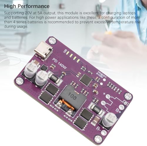 Next-Gen 140 W PD3.1 Power Bank Module – Premium Type C Charging Board with 5 V 3 A & 20 V 5 A Output, Integrated QC2.0/QC3.0 Support for Unmatched Device Compatibility, Efficient Mobile Power Circuit for Rapid Charging Solutions