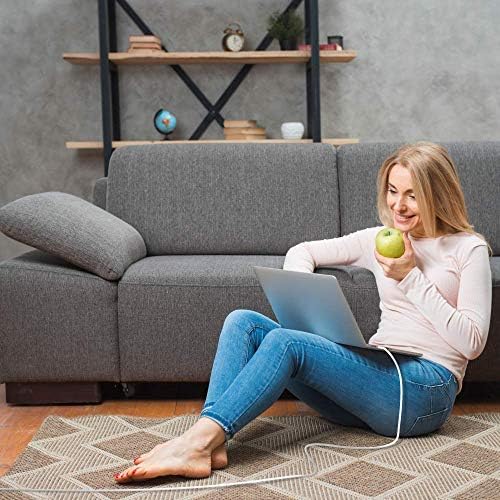 20 ft USB C to USB C Cable – Ultra-Durable Extra Long Charging & Data Transfer Solution for Samsung, i Pad Pro, and Android Devices – Optimal Speed & Versatile Connectivity in Sleek White Design