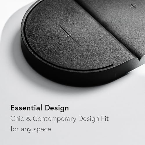 ODDICT Platform Duo – 15 W Super-Fast Wireless Charger for Samsung Devices – Sleek Dual Device Charging Solution with 1.5 M Metal Cable – Modern Aesthetic & Enhanced Compatibility for Qi-Enabled Gadgets – No Adapter Included for Tailored Use