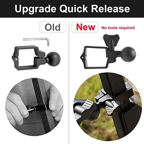 Elevate Your Game with the Roykaw Golf Cart Phone Mount – Ultimate Holder for i Phone, Galaxy & Google Pixel – Quick-Release, One-Handed Access, and Secure Fit for EZGO, Club Car, Yamaha Golf Carts – Stay Connected on the Course!