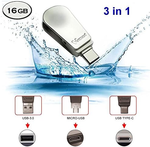 Revamp Your Data Storage with the TC-301 3-in-1 USB 3.0 Flash Drive – Versatile Type C, Type A & Micro Connectors, 64 GB High-Speed OTG Solution for Smartphones, Tablets & New Mac Books!