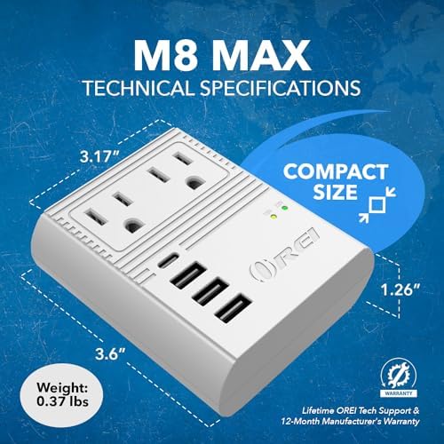 OREI 12-Pack USA to Europe Type E/F Schuko Plug Adapter – Essential Travel Converter for Effortless Device Charging in Germany & France – CE Certified, Compact Power Solution for Mobile Laptops, Phones & Camera Chargers – Ultimate Travel Connectivity Tool for Global Wanderers
