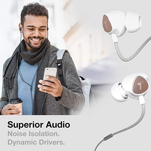 Thore V110 MFi Certified Braided Lightning Earbuds for i Phone – Sweat & Water-Resistant In-Ear Headphones with Built-in Mic and Volume Control – Perfect for Active Lifestyles and Seamless Connectivity with i Phone 12/13/14 Pro Max – Stylish Red Design for Enhanced Durability and Comfort