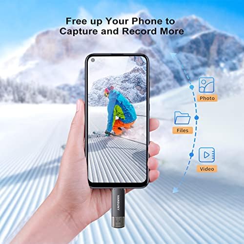 Vansuny 128 GB Type C Flash Drive – Versatile 2-in-1 OTG USB 3.0 & Type C Memory Stick for Effortless File Transfer Across Android, Mac, Tablets & PCs – Compact Dual Thumb Drive with Keychain for On-the-Go Convenience and High-Speed Data Access