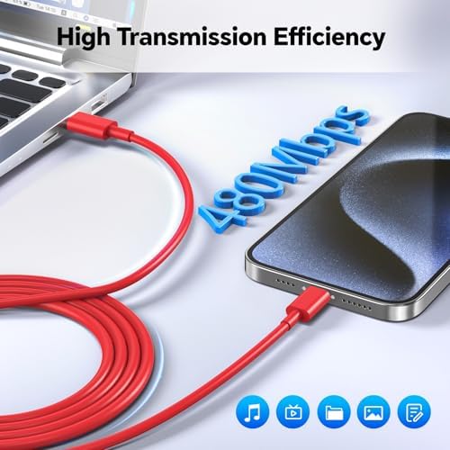 Revolutionary 3-Pack 20 W USB-C Fast Chargers with 10 FT Cables in Elegant Pink, Purple, and White – Ultimate Compatibility for i Phone 15/16 Pro/Max/Plus – Experience Lightning-Fast Charging and Stylish Convenience for All Your Power Needs