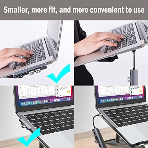 Enhance Your Digital Workspace with Fidioto USB Hub 2 Pack – Versatile 4-Port Adapter for Laptops & Macs, Featuring 1 Ultra-Fast USB 3.0 Port and 3 USB 2.0 Ports for Effortless Device Connectivity and Data Transfer, Ideal for Busy Professionals and Students on the Move