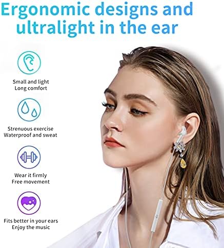 Superior 4 Pack USB C Earbuds for i Phone 16/15 Pro Max & Galaxy S23/S22 – High-Fidelity Wired Headphones with Integrated Microphone and On-the-Fly Volume Control – Ergonomic In-Ear Design for Ultimate Comfort and Compatibility with i Pad Pro & Google Pixel Series – Exceptional Sound Quality for Music, Podcasts, and Hands-Free Calls
