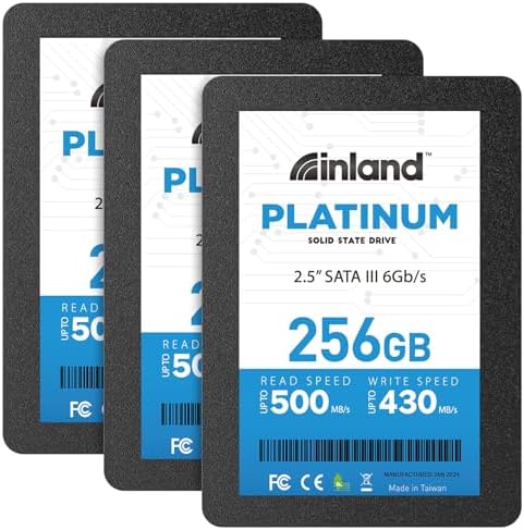 Transform Your Tech with INLAND Platinum 1 TB SATA III SSD – Ultra-Fast 2.5″ Solid State Drive Featuring Advanced TLC 3 D NAND for Superior Performance and Reliability, Ideal for Gamers and Creatives