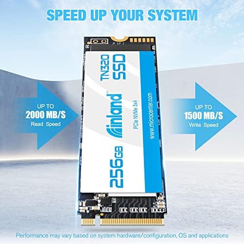 Transform Your PC Experience with the INLAND TN320 512 GB NVMe M.2 PCIe Gen3 x4 SSD – Unleash Up to 2000 MB/s Speeds, Perfect for Gaming and Content Creation, Advanced 3 D NAND Technology for Superior Durability and Enhanced Compatibility with Laptops and Desktops