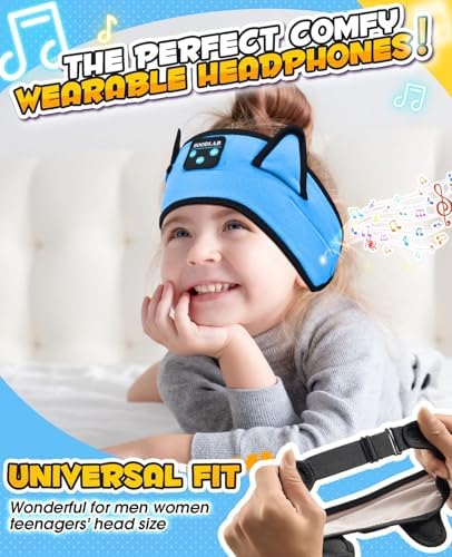 Premium Safe Listening Kids Headphones – Versatile Bluetooth & Wired Connectivity – Ultra-Comfort Stretchy Headband for Secure Fit – Travel-Friendly Audio Gear for Toddlers and Babies – Exceptional Device Compatibility – Lightweight, Durable Design for Everyday Adventures