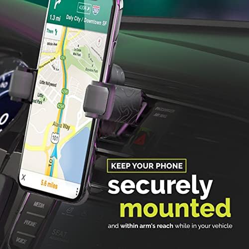 Numi Air Dock Vent – Advanced Car Vent Phone Mount with Innovative Cable Management and Secure Sticky Pad – Effortless Access for Safe Driving – Universal Compatibility for All Smartphone Models – Stylish and Practical Car Accessory