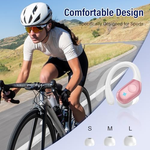 Advanced Bluetooth 5.4 Wireless Earbuds with Deep Bass – 75 Hours Playtime, IP7 Waterproof Sports Earphones Featuring Ergonomic Earhooks, LED Battery Display, and 4 ENC Microphones for Enhanced Sound Quality and Clear Calls – Perfect for Fitness Enthusiasts and Music Lovers in Sleek Black