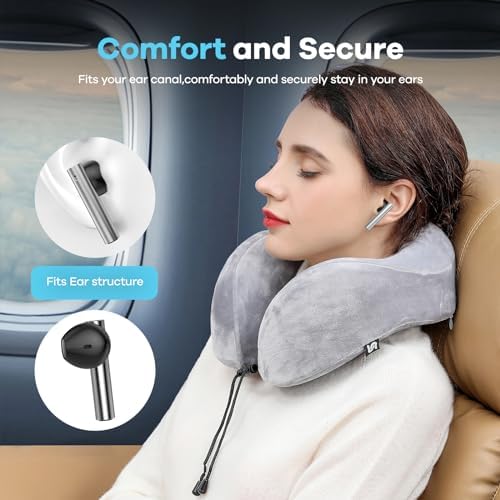 Foxeye Bluetooth 5.4 Advanced Noise Cancelling Earbuds – Ergonomically Designed Wireless Headphones with Touch Controls for Ultimate Comfort and Seamless Connectivity, Ideal for Active Lifestyles and Daily Travel, Compact Charging Case for Enhanced Portability and Quick Access