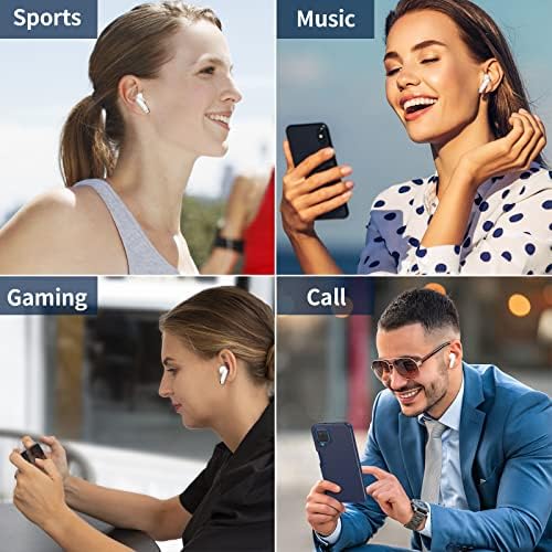Next-Gen Bluetooth 5.3 True Wireless Earbuds with Deep Bass and Noise Cancellation for Samsung S24, S23 Ultra, S22, S21, A55, A54, i Phone 16, 15 Pro – Sweatproof In-Ear Headphones with HD Mic for Crystal-Clear Calls and All-Day Comfort – Perfect for Active Lifestyles and Music Enthusiasts