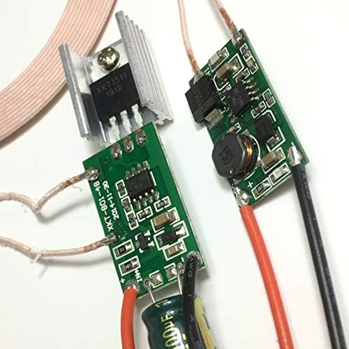 Taidacent High-Efficiency Wireless Power Supply Module – Versatile Inductive Charging Coil with 12 V-24 V Input and 5 V 2 A Output for Enhanced Device Compatibility and Optimal Charging Speed – Ideal for Home, Office, and Industrial Use