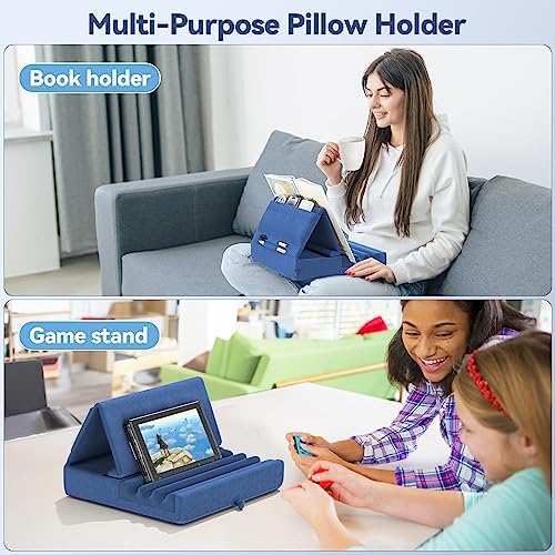 Revolutionize Your Tablet Experience with the KDD Foldable Pillow Holder – Ergonomic Lap & Bed Stand for i Pad Pro, Galaxy Tab, and E-Readers – Ultimate Comfort with Built-In Accessory Pocket & Stylus Mount – Lightweight, Durable Design for Effortless Portability and Posture Improvement