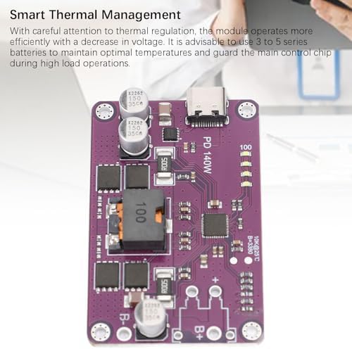 Next-Gen 140 W PD3.1 Power Bank Module – Premium Type C Charging Board with 5 V 3 A & 20 V 5 A Output, Integrated QC2.0/QC3.0 Support for Unmatched Device Compatibility, Efficient Mobile Power Circuit for Rapid Charging Solutions