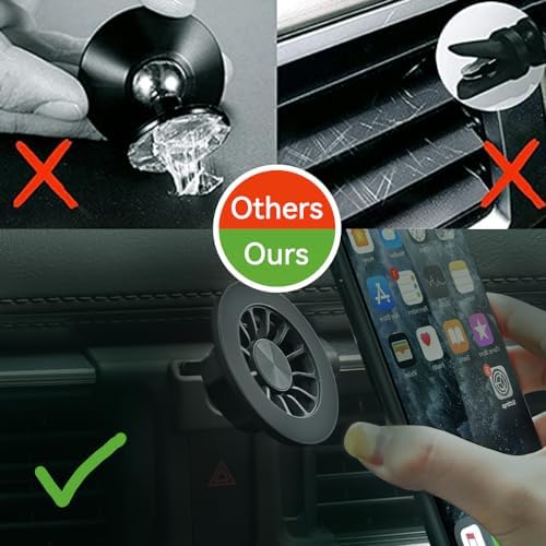 Mazda CX-5 2017-2025 Compatible BEERTE Adjustable Phone Holder – Carbon Fiber Gravity Mount for Secure Smartphone Positioning – Universal Fit for All Devices – Effortless Installation and Enhanced Driving Safety