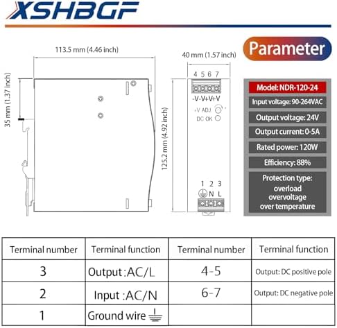High-Efficiency 120 W Dual Output 12 VDC Power Supply Converter – Versatile 100-240 VAC Input Ideal for LED Lighting & Electronics – Reliable 10 A Switching Adapter for Enhanced Performance and Compatibility