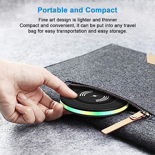 Samsung 15 W Fast Wireless Charger Pad with Adapter – Ultimate Charging Station for Galaxy S25 Ultra, S24 Ultra, S23 FE, S22, S21, S20, and Google Pixel 9 Pro XL & 8 a – Advanced Qi Technology for Rapid Power Boosting and Optimal Safety Features