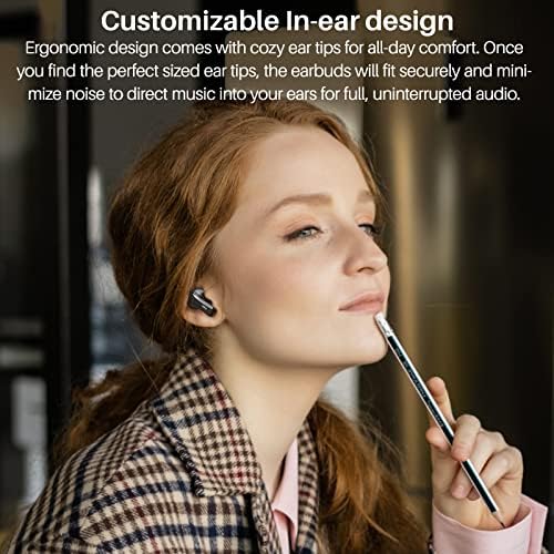 TOZO A2 Mini Wireless Earbuds – Bluetooth 5.3 Lightweight In-Ear Headphones with Advanced Waterproof Technology, Exceptional Sound Quality, and Ergonomic Design for Music, Calls, and Active Lifestyles – Portable Charging Case Included in Elegant Black Finish
