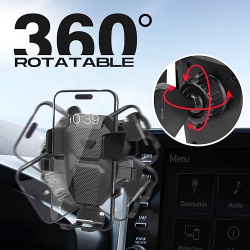 Secure Your Device with the Ultimate Car Phone Holder for Toyota RAV4 (2019-2025) – Adjustable 8-Inch Screen Mount for Hands-Free Navigation, Ultra-Stable Smartphone Cradle for All Models, Effortless Installation and Sleek Integration for Enhanced Driving Safety