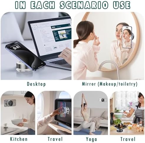 Next-Level 360° Magnetic Car Phone Holder for Mag Safe – Premium Auto Suction Cup Mount with Universal Compatibility for Smartphones & Vehicles – Enhanced Safety Features, Effortless Installation, and Optimal Viewing Angles for a Seamless Driving Experience