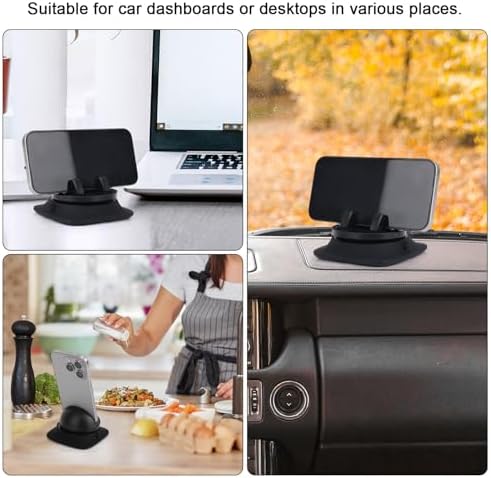 BOXOB 360-Degree Adjustable Car Phone Holder Mount – Ultimate Dashboard Stand for Smartphones & Tablets – Anti-Slip Grip for Enhanced Stability – Essential Vehicle Accessory for Safe Navigation & Hands-Free Communication in Any Car