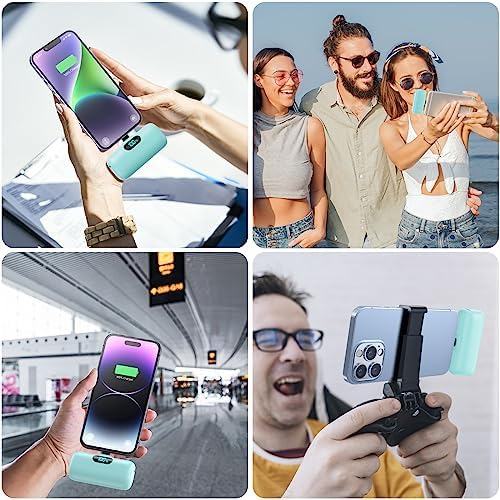 Compact Pink Portable Charger for i Phone – 5000 m Ah PD Fast Charging Power Bank, Lightweight Mini Battery Pack Compatible with i Phone 14/14 Pro Max/13/13 Pro/12 Pro/11/XS/XR/X/8/7/6 – Stylish and Versatile Backup Solution for On-the-Go Power