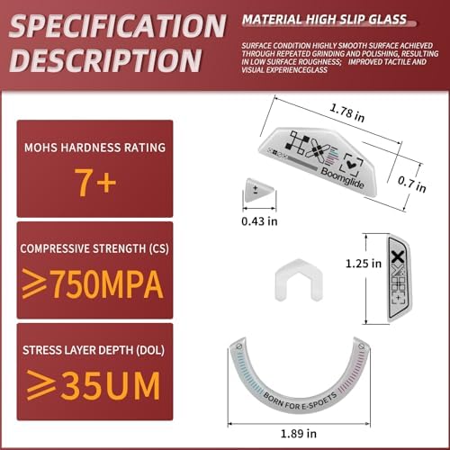 Upgrade Your Gaming Precision with YIMAGUJRX Glass Mouse Skates for Logitech G 502 Lightspeed Wireless – Experience Lightning-Fast Movement and Unmatched Durability, Perfect Fit for Enhanced Control and Comfort, Sleek Black Design!