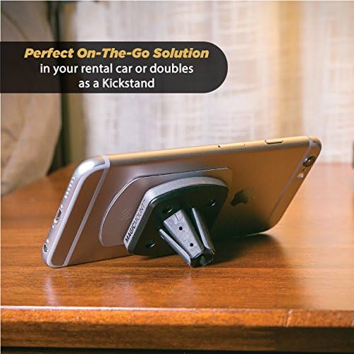 Scosche Magic Mount Pro Suction Cup Phone Holder – 2-Pack Magnetic Car Dashboard & Windshield Mount for i Phone, Galaxy & Android Smartphones – Enhanced Stability, 360-Degree Rotation & Sleek Black/Silver Design for Optimal Accessibility & Safety