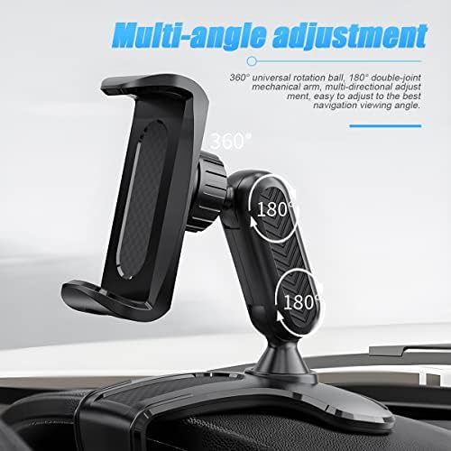 Revolutionize Your Driving Experience with the Ultimate 360-Degree Rotation Car Phone Holder – Ultra-Stable, Clip-On Dashboard and Rearview Mirror Mount for All Smartphones, Including i Phone and Samsung – Hands-Free Safety and Effortless Access to Navigation