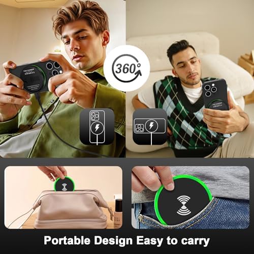 Revolutionary Magnetic Wireless Fast Charger for Samsung Galaxy S25/S24/S23/S22/S21/S20/S10 & i Phone 16 Pro Max/15/14/13/12 – Ultimate Compatibility, Sleek Design, and Enhanced Safety Features for Effortless Charging Experience