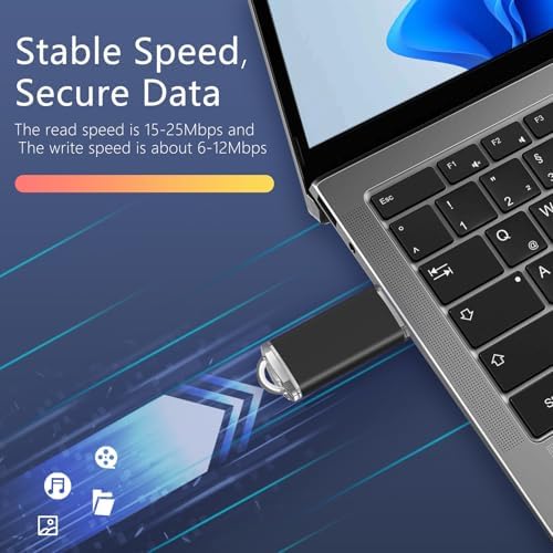 EASTBULL 32 GB USB Flash Drive 10-Pack – High-Speed USB 2.0 Portable Storage Solution for Effortless Data Backup and File Transfers, Sleek Black Design for Professionals and Students