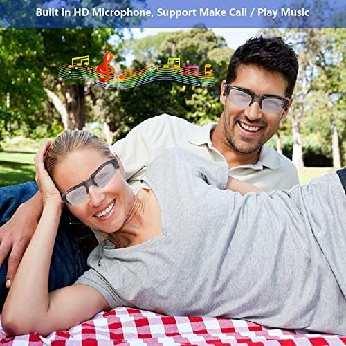 Elevate Your Outdoor Experience with Wireless Bluetooth MP3 Sunglasses – Polarized Music Shades with Stereo Headphones for Seamless Connectivity and Ultimate Comfort – Compatible with i Phone, Samsung, and Most Smartphones – Lightweight Design for All-Day Wear – Ideal for Active Lifestyles