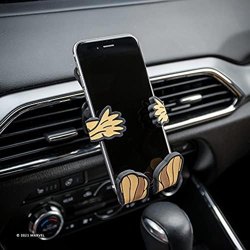 Marvel Spiderman Hug Buddy Adjustable Air Vent Smartphone Holder – Universal Car Mount for i Phone, Samsung Galaxy, LG & More – Secure & Stylish Phone Accessory for Safe Driving & Easy Navigation