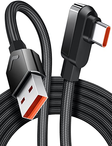 High-Performance 6 Ft USB C Cable for Xiaomi – 120 W Hyper Charge Turbo Fast Charging, 6 A Right Angle Nylon Braided Type C to USB A Charger for Xiaomi Pad 5, 12 Pro, 12 S Ultra, 11 T Pro, 11 Lite NE & Redmi Note 11 Pro – Ultimate Durability & Convenience for On-the-Go Power Solutions
