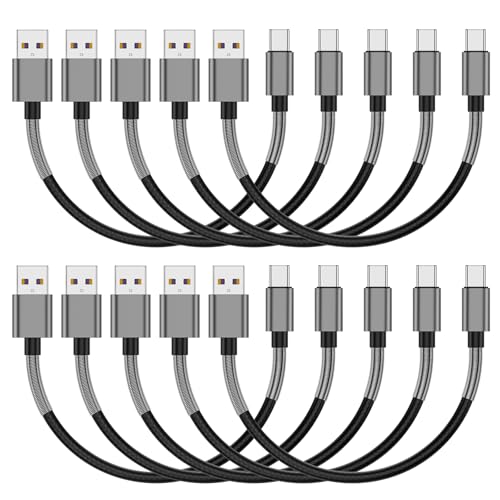 Cyven Premium 10 ft USB C Fast Charging Cable – 3-Pack High-Speed Type C Charger for Android Devices, Compatible with Samsung Galaxy S10, S9, S8 Plus – Enhanced Durability and Flexibility for Everyday Use