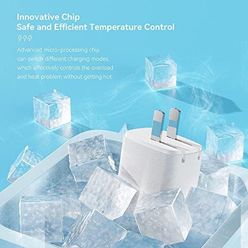 Ultra-Slim 35 W Dual-Port USB-C Power Adapter – PD 3.0 & QC 3.0 Compatible Fast Charger for i Phone 15 Pro, Samsung Galaxy S24/S23 Series, Pixel 8 Pro & More – Travel-Ready Design for Rapid Charging at Home or Office